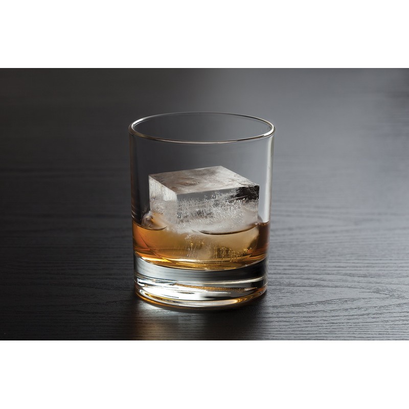 HIC Kitchen Big Block Silicone Ice Cube Tray, European-Grade, Non-Stick,