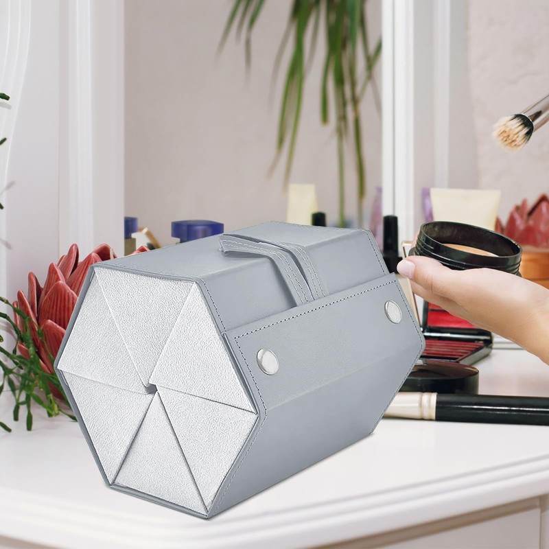 CHENKEE Sunglasses Storage Box, 6 Compartments, Foldable Glasses, Display Box,