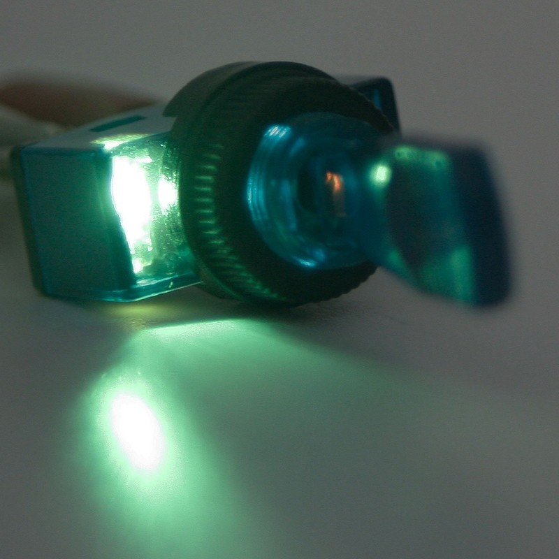 Illuminated 3 Pin 12V/20A Blue Long Switch 2 Positions On/Off