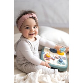 Smoby Little Activity Board from 1 Year (23.5 x 25 cm) - Learning & Motor Skills Toy with 5 Activities in Cute Animal Design for Babies and Children from 12 Months