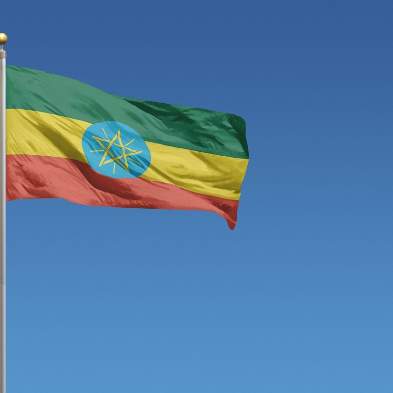 Runesol Ethiopia Flag, 91x152cm, 3ft x 5ft, 4 Grommets, Eyelet