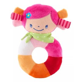 Arcoiris Sonaja Aro Bebes Infantil Juguete Didáctico Interactivo Color Rosa Diseño Aro Sonajas