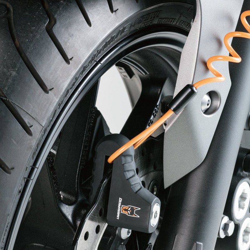 Doberman DBL-011 Disc Lock (with Spiral Wire to Prevent Forgetting