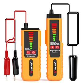 VXSCAN F04 Underground Wire Locator Tracer Tone Generator Kit and Probe with Earphone, Buried Wire Tester for Locating Breakage Cables & Wires Dog Fence Cables