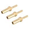 sourcing map Hose ID Brass Reducer Barb Hose Connection Adapter