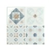 SMART TILES Parma Blue 3D Gel-O Peel and Stick Wall