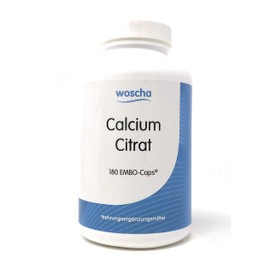 woscha Calcium Citrate 180 Embo Caps (153 g) (Vegan)