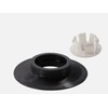 Flush Valve Seal & Clip Black Rubber for Ideal Standard