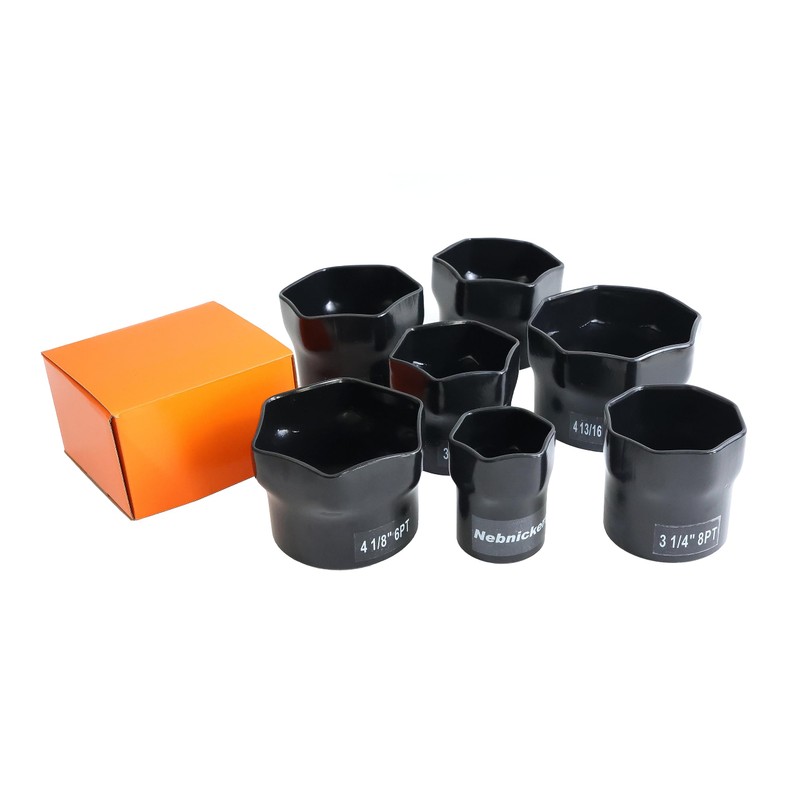 2-1/4 Inch, 6-Point Truck Axle Wheel Bearing Socket, For Axle