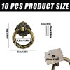 JINXM 10pcs Vintage Pull Ring Antique Pull Handles Knobs for
