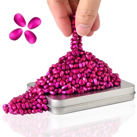 Magnetic Ferrite Putty Rocks,Rose Red More Than 600 Weak Magnetic Smooth Ferrite Pebbles, Magnet Rock Desk Toys and Time-Killer for Adults