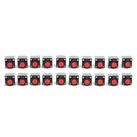 Touchable Pressure Switch 20pcs 6x6x7.3mm Waterproof Micro Clock Switch with Plastic and Metal Material