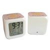 Fabulous Pink Cube Alarm Clock with Lighting - The Moon