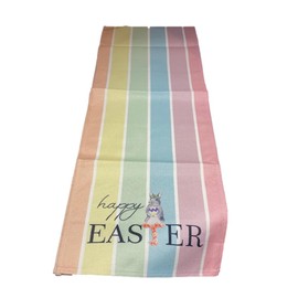 Easter Pastel Stripe Table Runner