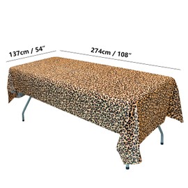 2Pcs Tropical Luau Plastic Tablecloth, Hawaii Palm Leaves Table Cloth, Jungle Table Cover for Baby Birthday Bridal Shower Birthday Party Summer Zoo Jungle Safari Themed Party (1)