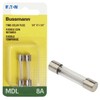 Bussman BP/MDL-8 8 Amp Glass Tube Time Delay Fuse 2