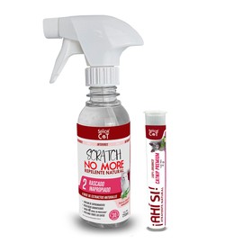 Señor Cat® Nivel 2 Rascado Inapropiado. Kit Scratch No More. ¡Ahí No! Repelente Natural de Gatos 250ml