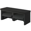 SANEI W2810-D Double Paper Holder with Shelf, Resin Shelf, Black,
