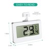 ORIA Digital Refrigerator Thermometer, Mini Freezer Fridge Thermometer, LCD Display,