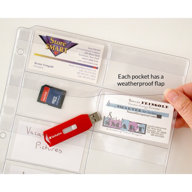 StoreSMART® - Plastic Pages - Memory (SD) Cards and Business