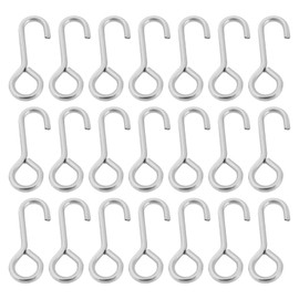 The Lord of the Tools 100pcs Rotten Bottom Clips Stainless Steel Weak Link Release Clips 15mm Length 5mm Hook and 1mm Wire for Sea Fishing Rigs