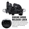 Hoypeyfiy 1343577 Bonnet Release Lock Latch with Bonnet Hood Lock