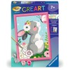 Ravensburger CreArt 20062 20062-Spring Greetings-Painting by Numbers Rabbit for Children