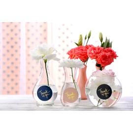 Thank You Stickers | 2 inch Thank You Stickers for Small Business| 500 Self-Adhesive & Waterproof Stickers with Gold Foil Design | 4 Classic Colors