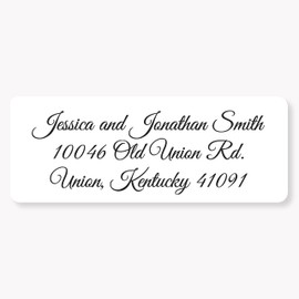 60ct - Return Address Stickers/Labels for Invitations | 318-WH