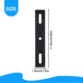 NHQZ Set of 4 Frameless Number Plate Holders, Invisible Car Number Plate Holder with Screws and Stickers, Supports European Number Plates, Black, black