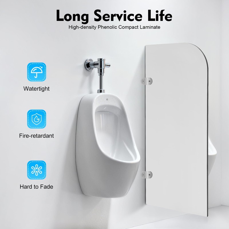 BANLICALI Urinal Partition, 15.7"W x 35.43"H Urinal Screen Toilet Partition