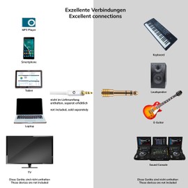 Oehlbach 35021 Audioadpter 3.5 Female/6.3 Male