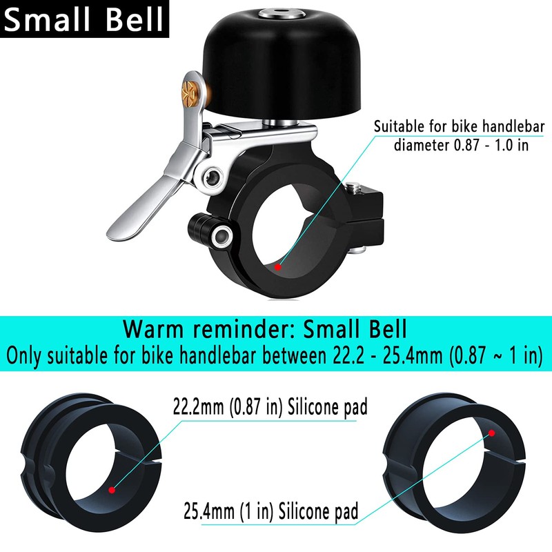 Greallthy Bike Bell Classic Bicycle Bell for Big Bike handlebar