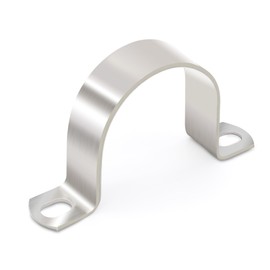 FamlTol 6 pcs 2-3/8" Conduit Clamp 304 SS Pipe Support U Bracket, Tube Clamps for Cable/Water Pipe/Pipe, Heavy Duty Pipe Clamp | OD 2-3/8" | 6 pcs