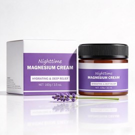 Nighttime Magnesium Cream, Lavender Body Lotion (1 Pcs)