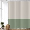 ASDCXZ Shower Curtain Green 180 x 180 cm, Modern Beige