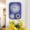 Lily's Home Retro Kitchen Clock with Temperature and Timer (Purple)