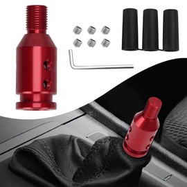 Lecctso Automatic Manual Shifter Knob, Aluminum Shift Knob, Car Shift Knob Adapter, Gear Shift Adapter Automotive Replacement Parts Universal for Non-Threaded Automatic Manual Transmission M12x1.25