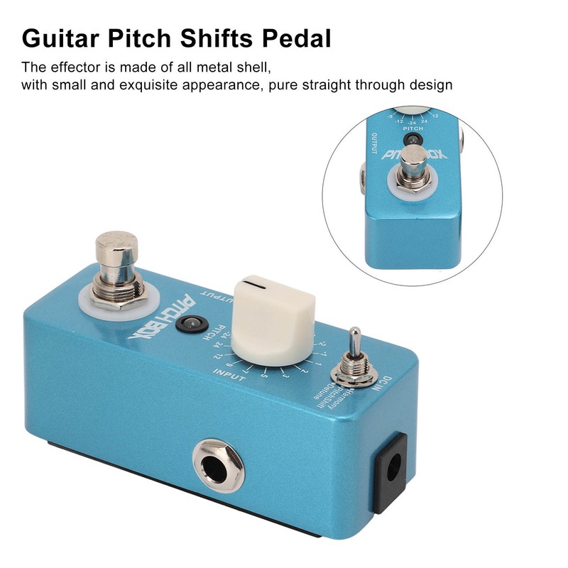 Guitar Pitch Shifts Pedal Metal Blue Reverb Effect Pedals with