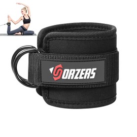 Ankle Strap for Cable Machines, Resistance Bands, Glute Workouts, Leg Extensions, Hip Abductors, Home or Gym Use (Black)