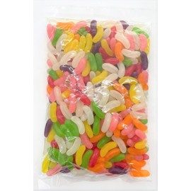 Kasugai Seika Jelly Bins 2.2 lbs (1 kg) (Large) 7 Flavors (Strawberry, Melon, Peach, Grape, Orange, Banana, Lemon), Commercial Jelly, Beans, Gummies, Bulk Purchase GOS