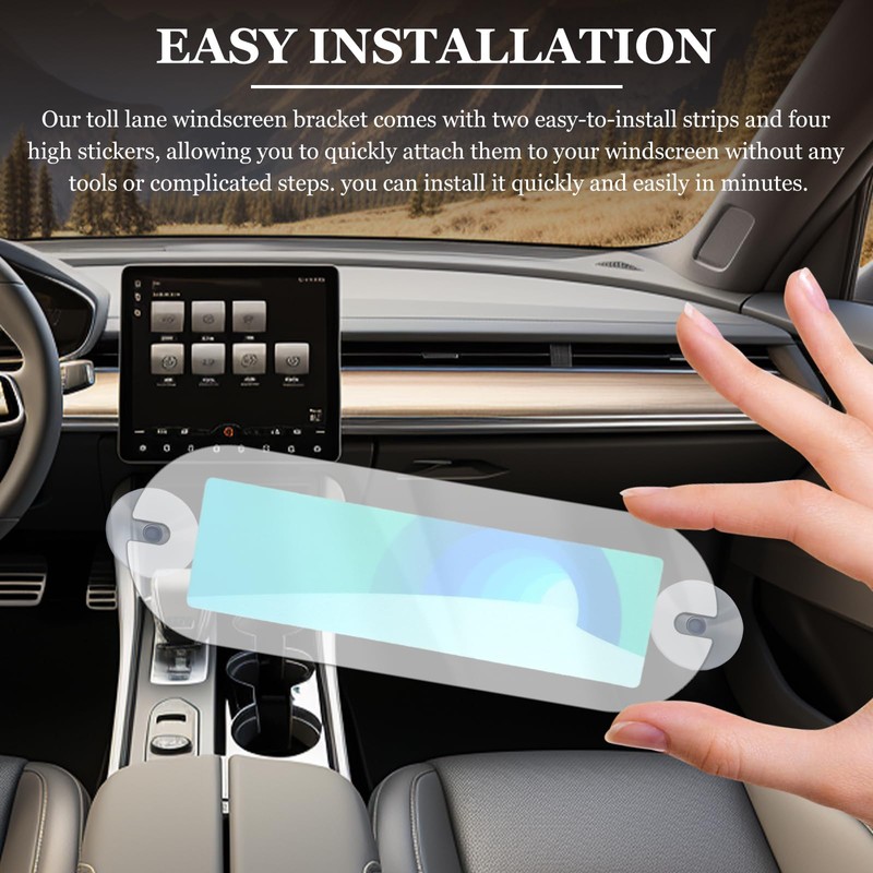 SHMZK 2PCS EZ Pass Holder, Transponder Ezpass Holder with Strong
