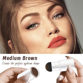 Eyebrow Stamp Stencil Set,Medium Brown eye brow stencil Shaping Kit, Long-Lasting Eyebrow Shaper for Women Girl, Cruelty-Free plantillas para la cejas