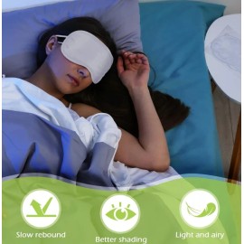 Tarpop Travel Eye Mask Sleep Soft Padded Shade White Rest Relax Sleeping Blindfold. USA