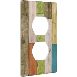 Byondbly Wall Plate Outlet Cover Switch/Wall Plate,Light Switch Duplex Cover,Decorative Wallplate Covers, Cover, Electrical Beach Painting c-Duplex