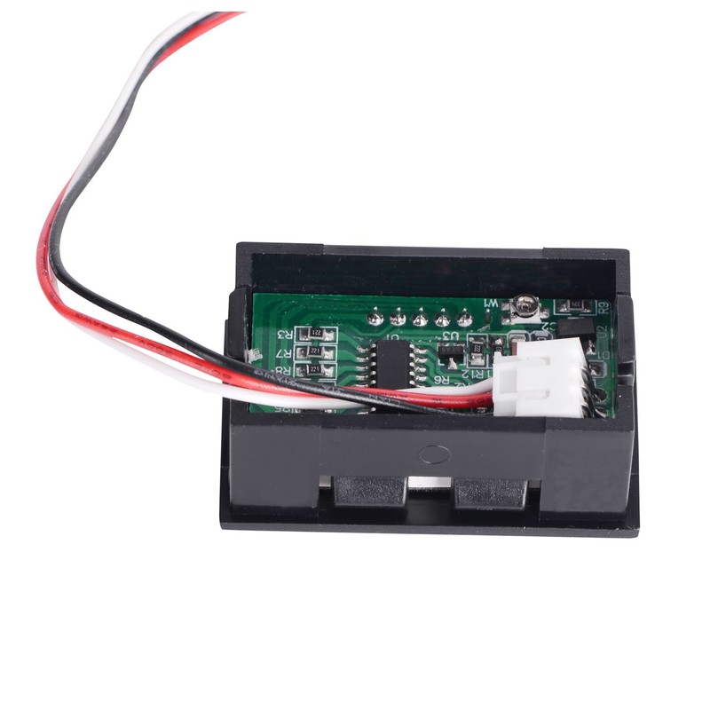 VKLSVAN 2-Piece Set 0.56" 3-Wire DC0-100V Red LED Digital Voltage