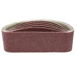 uxcell 3-Inch x 21-Inch Aluminum Oxide Sanding Belt 36 Grits Sandpaper Lapped Joint for Belt Sander 6pcs