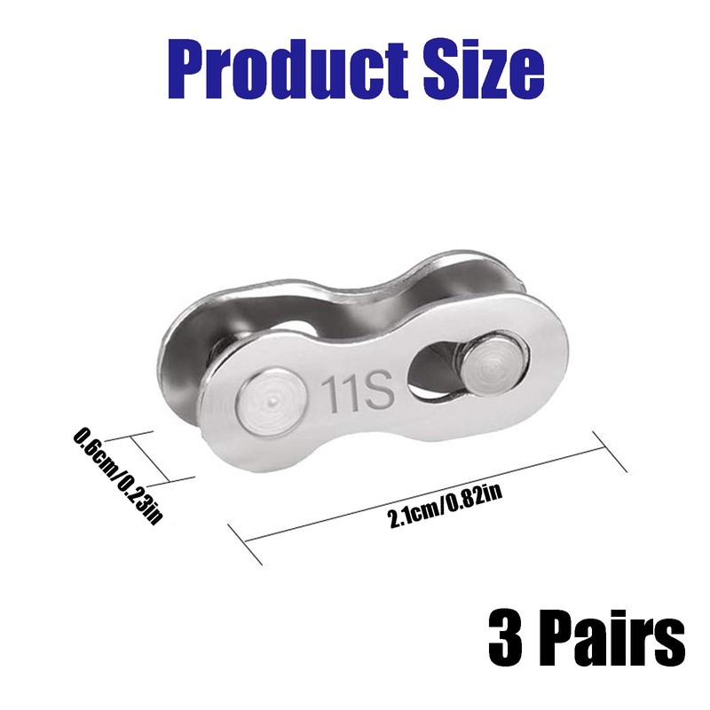 SinChic Bicycle Chain Links 3 Pairs
