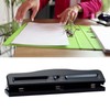 3 Hole Puncher 7mm Diameter Adjustable Spacing Metal Hole Punch