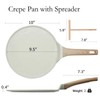 ESLITE LIFE 9.5 Inch Crepe Pan with Spreader, Nonstick Ceramic